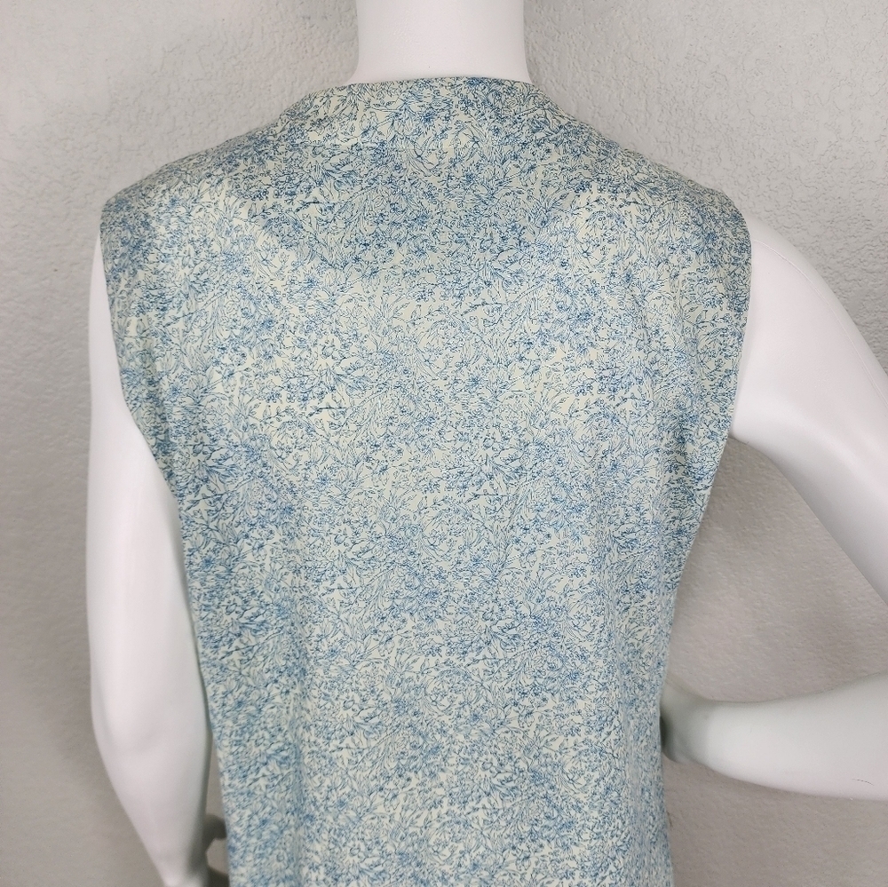 Vintage Bleeker Street Cotton Sleeveless Shift Dress Size L - Picture 4 of 10